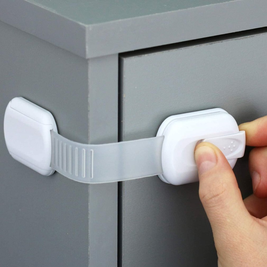 Baby Safety Cabinet Locks Child Proof Security Protector Drawer Cabinet Locks Adjustable Door Window Cupboard Kids Safety Lock