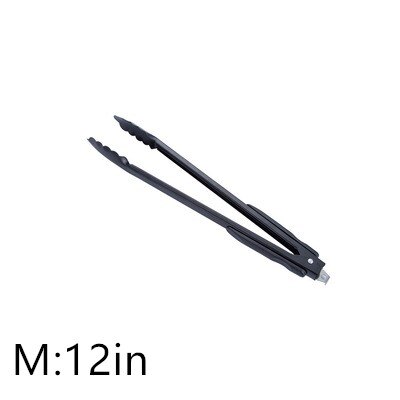 BBQ Tongs Basting Brush Set Silicone Oil Brush Kitchen BBQ Grill Food Meat Tongs Barbecue Tongs Oil Sauce Brush BBQ Tools: M