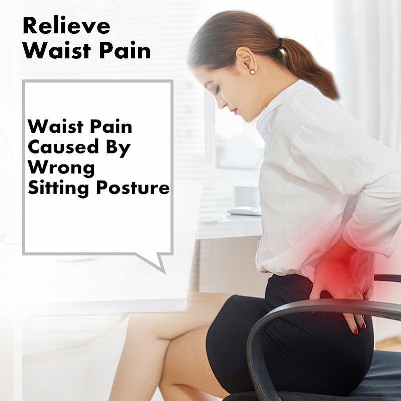 Orthopedic Chair Back Cushion Memory Foam Car Seat Office Sofa Waist Lumbar Side Support Pillow Spine Coccyx Protect