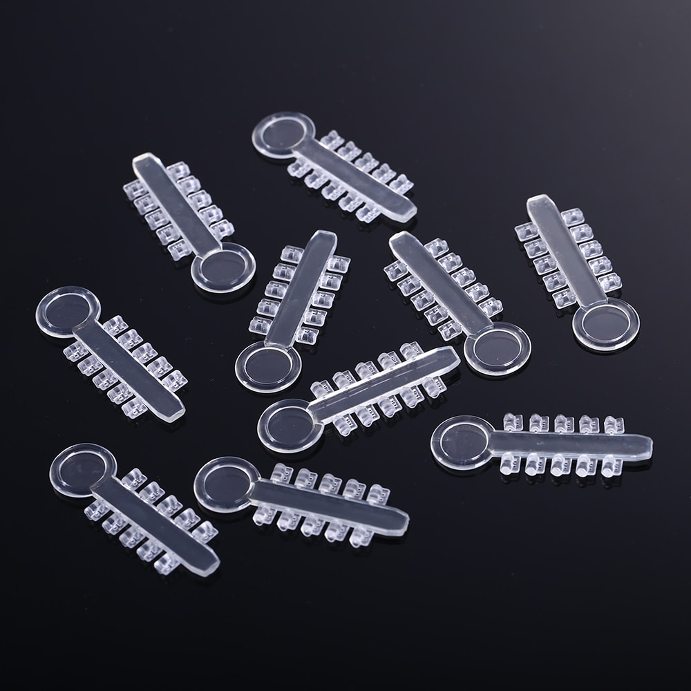 10Stck Zahn Kieferorthopädische rotierend Pads Drehung Keil Zahn Ligatur Dreh Pad Kieferorthopästerben Elastische Gummibänder Zahnarzt Werkzeuge