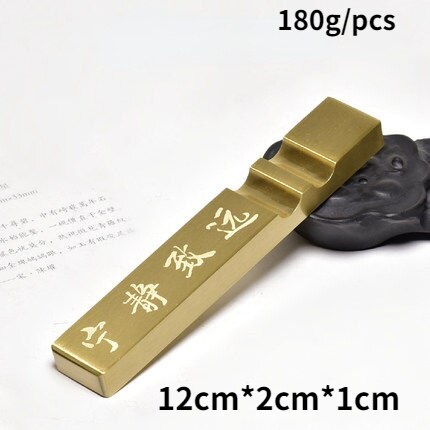 Multifunctionele Massief Messing Presse-papier Paperweights Chinese Kalligrafie Schilderen Paperweights Papre Drukken Ornamenten: A12