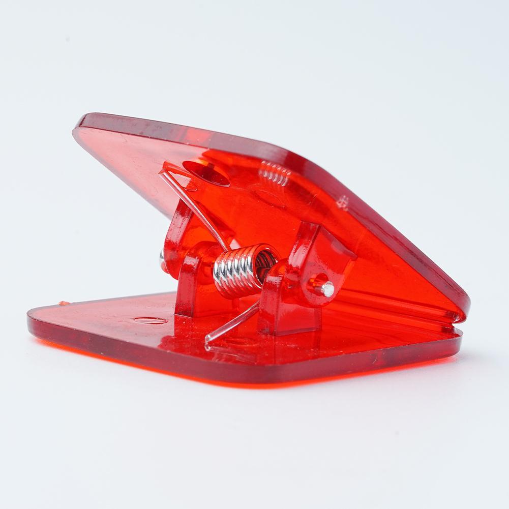 Multicolor Acrylic Clip Clamp Paper Clips Ticket Holder Documents Organizer Student School Office Supplies Bookmark Binder Clip