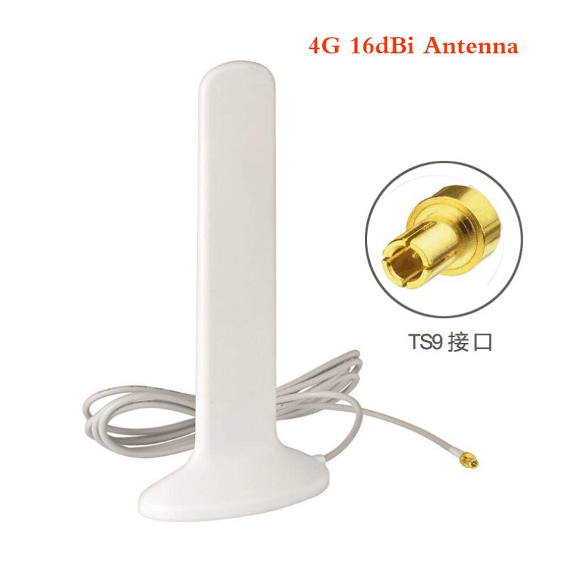 3G 4G LTE antenna TS9 CRC9 Connettore Maschio 16dBi con 2m di Cavo di Estensione 3G esterna antena per 4G modem router antenne arieal: TS9