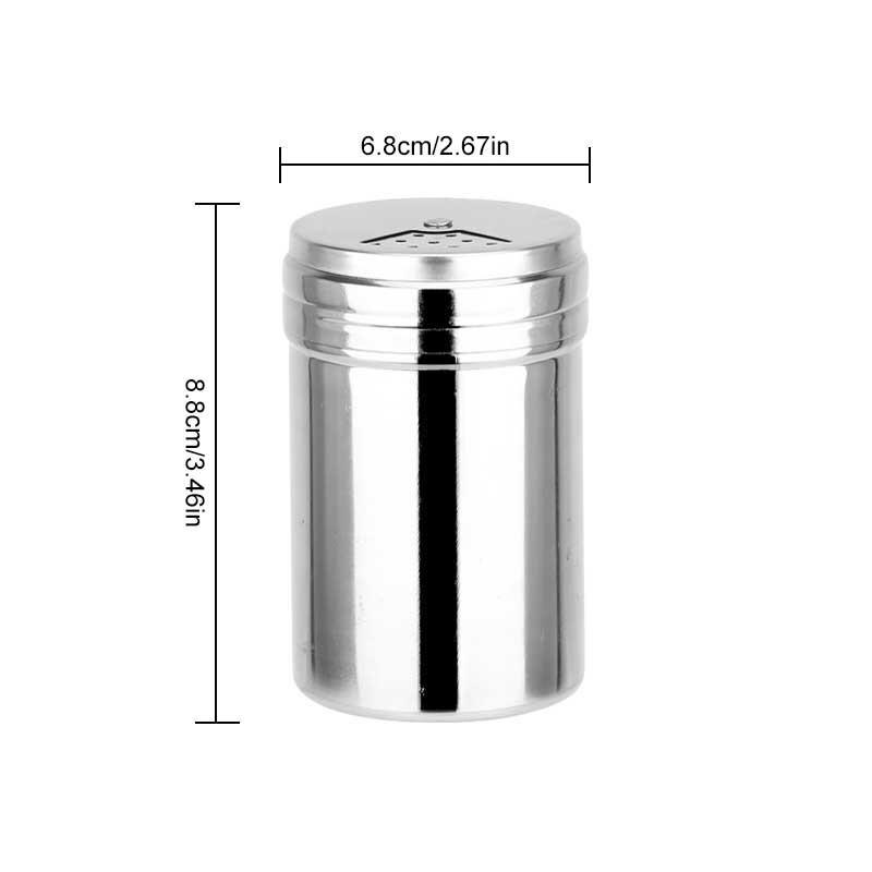 Mezclador de condimentos de acero inoxidable giratorio, botella de condimentos superior, agitador de especias, herramienta de barbacoa, tarro de especias, cocina, 1 unidad