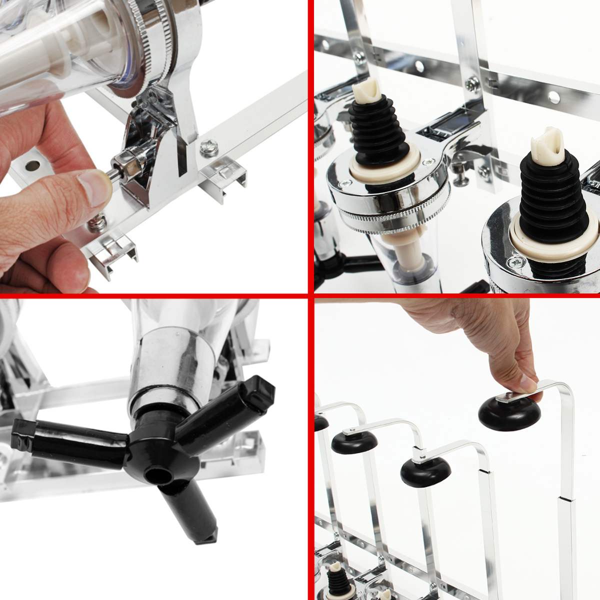 Zauberstab Halterung 6-Bahnhof Schnaps Spender Bar Diener Wein Spender Alkohol Flasche Spender Trinken Ausgießer Bar Werkzeuge Zubehör