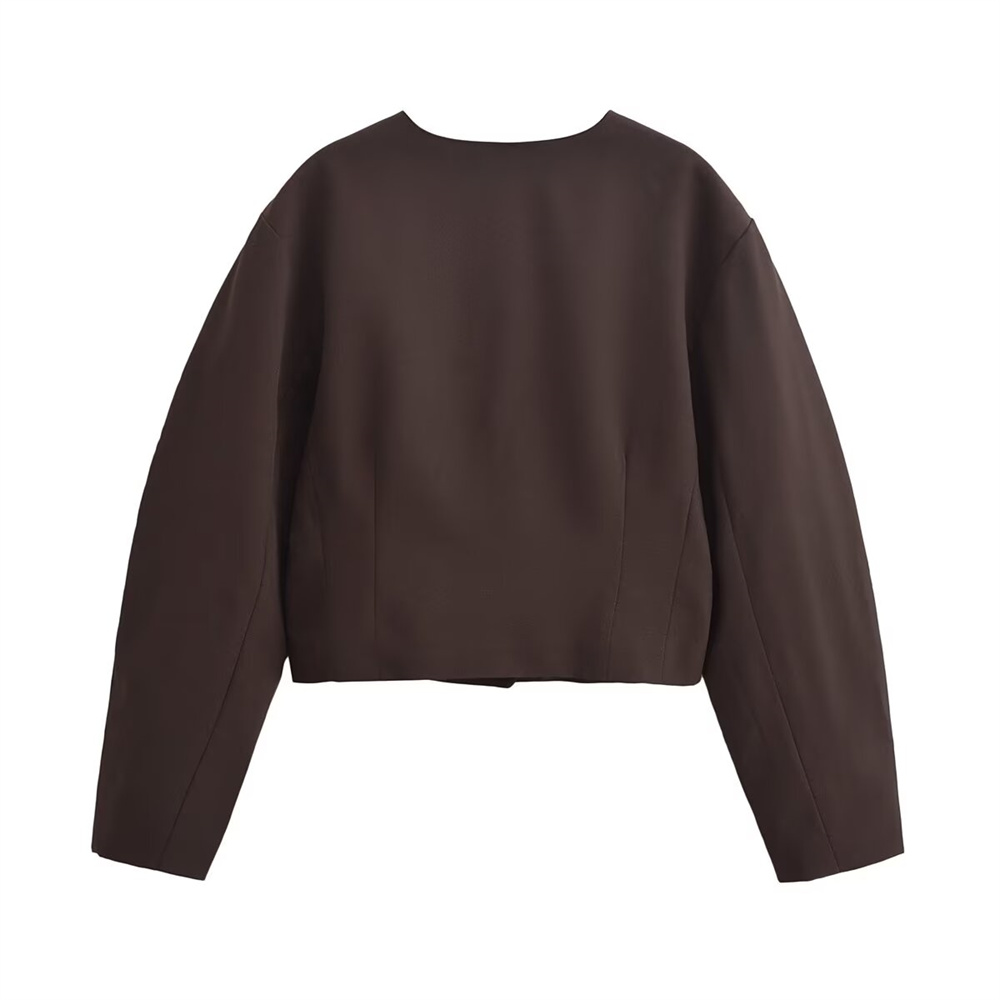 BM & MD & ZA2024-Vêtements amples pour femmes, version ballon, veste en forme, costume jupe, polyvalent, automne et hiver,