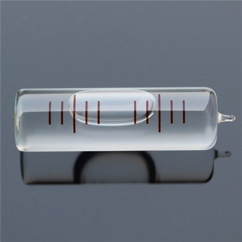 Högprecisionsglasrör horisontell bubbla totalstation teodolittillbehör vattenpass zbubbla diameter 10mm: 10 x 37(0.15)