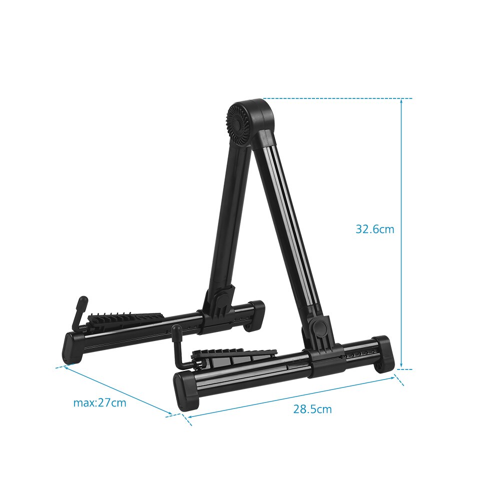 Ukulele Soprano acoustique de 21 pouces, Kit Uke en tilleul avec sac de transport, cordes de sangle Uke, médiators de guitare, accordeur noir: General Stand