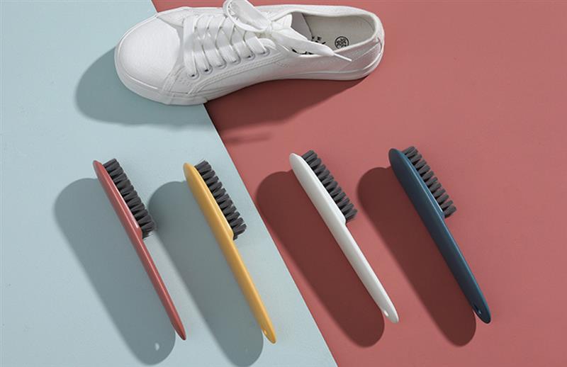 Sko børste multifunktionelt langt håndtag tøj rengøring børste sko pleje børste badeværelse gadgets værktøjer