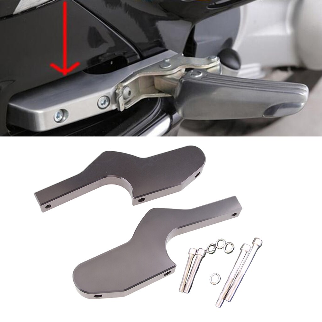 1 par de estribos para motocicleta extensiones de clavijas para Vespa GT GTS GTV 60 125, 150, 200, 250, 300 300ie: Titanium