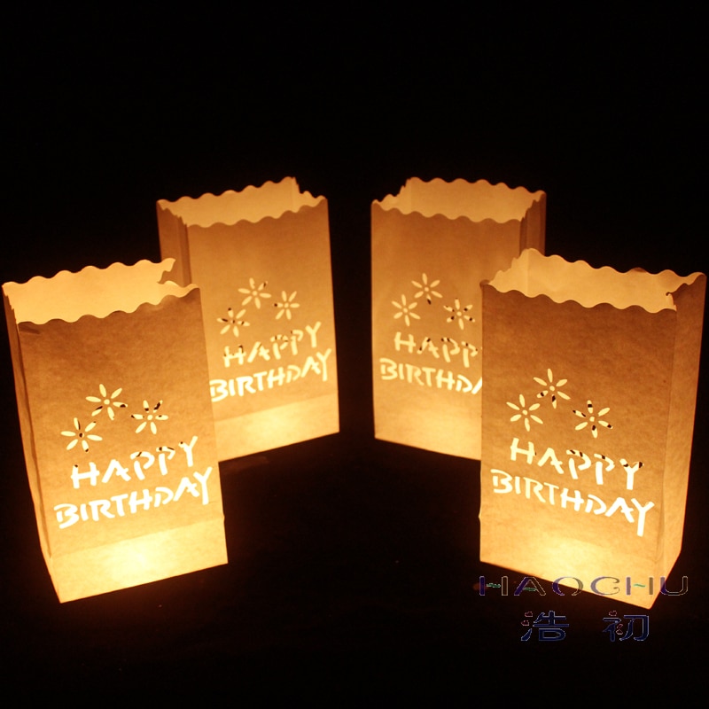 10 teile/los 10 "25 cm Weiß Papier Laterne Kerze Tasche LED-Licht Lampion Herz DIY aufbringen Für Geburtstag Party hochzeit Veranstaltung Dekor