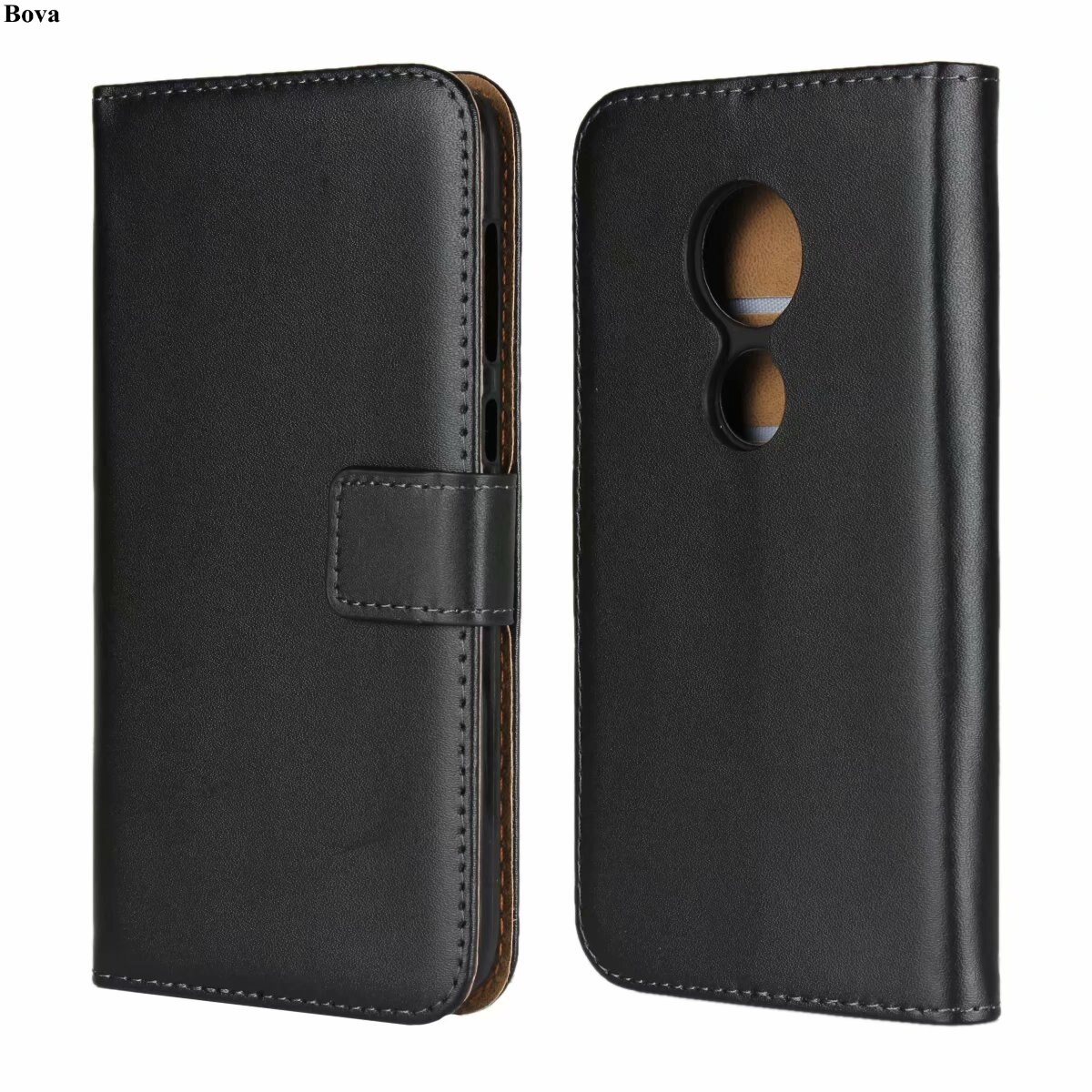 Luxe wallet case voor Motorola Moto E5 Spelen beschermhoes holster pu Lederen flip cover case voor Motorola Moto E5 /E5 Plus GG: for Moto E5 Play / Case and Glass Film