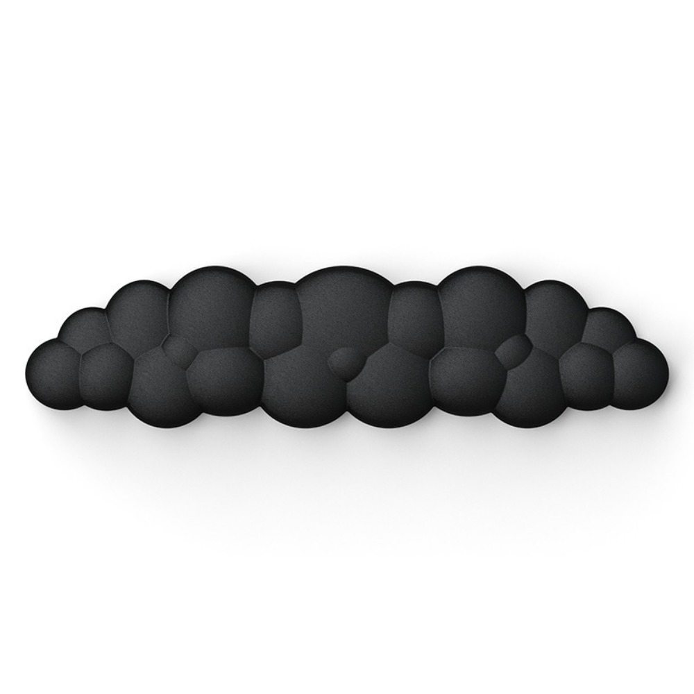 Ergonomische Cloud-Maus- und Tastatur-Handballenauflage – rutschfester Memory-Schaum für Gaming/Büro, weiches PU und leicht zu reinigen: Silber