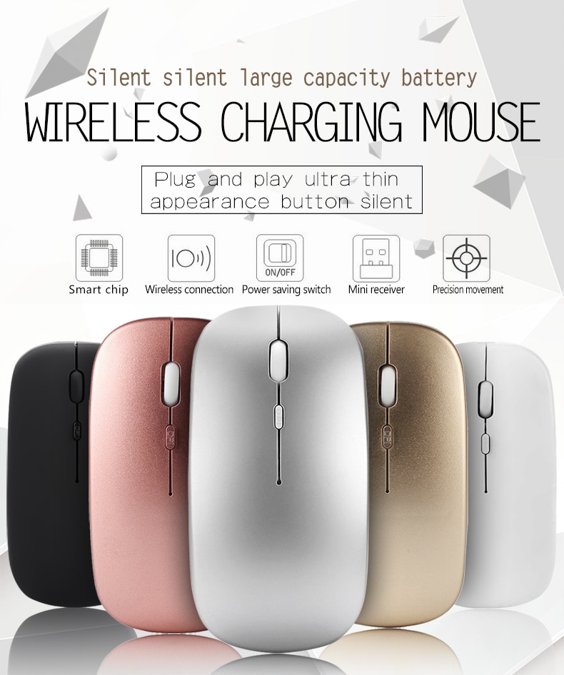 SOURIS,grey--souris optique sans fil, 1000dpi, Bluetooth, 2.4G