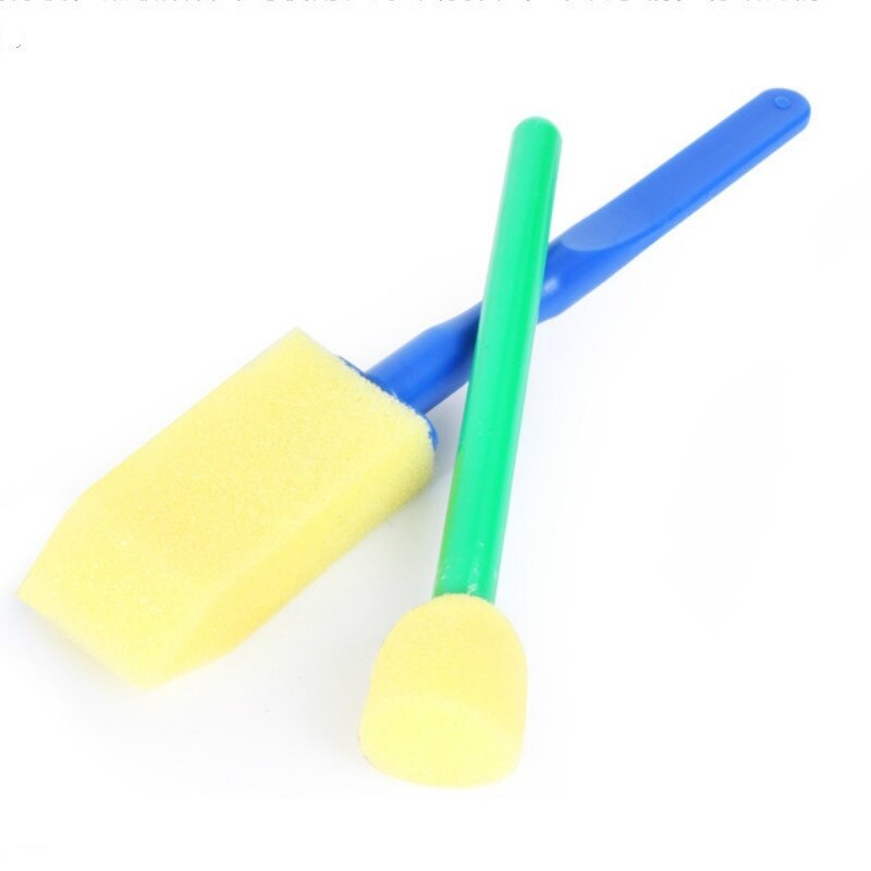 15 st gör-det-själv-barn målarsvamp eva roller målarpenslar set skolan stationära gör-det-själv barn & #39 ;s målarpenslar set