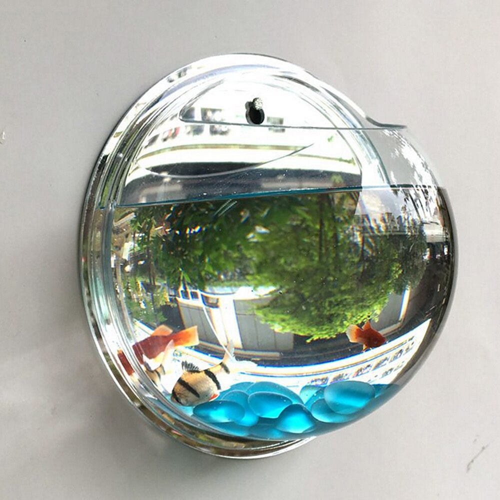 Wall Mounted Opknoping Bubble Kom Acryl Aquarium Pot Plant Ornamenten Aquarium Decoraties