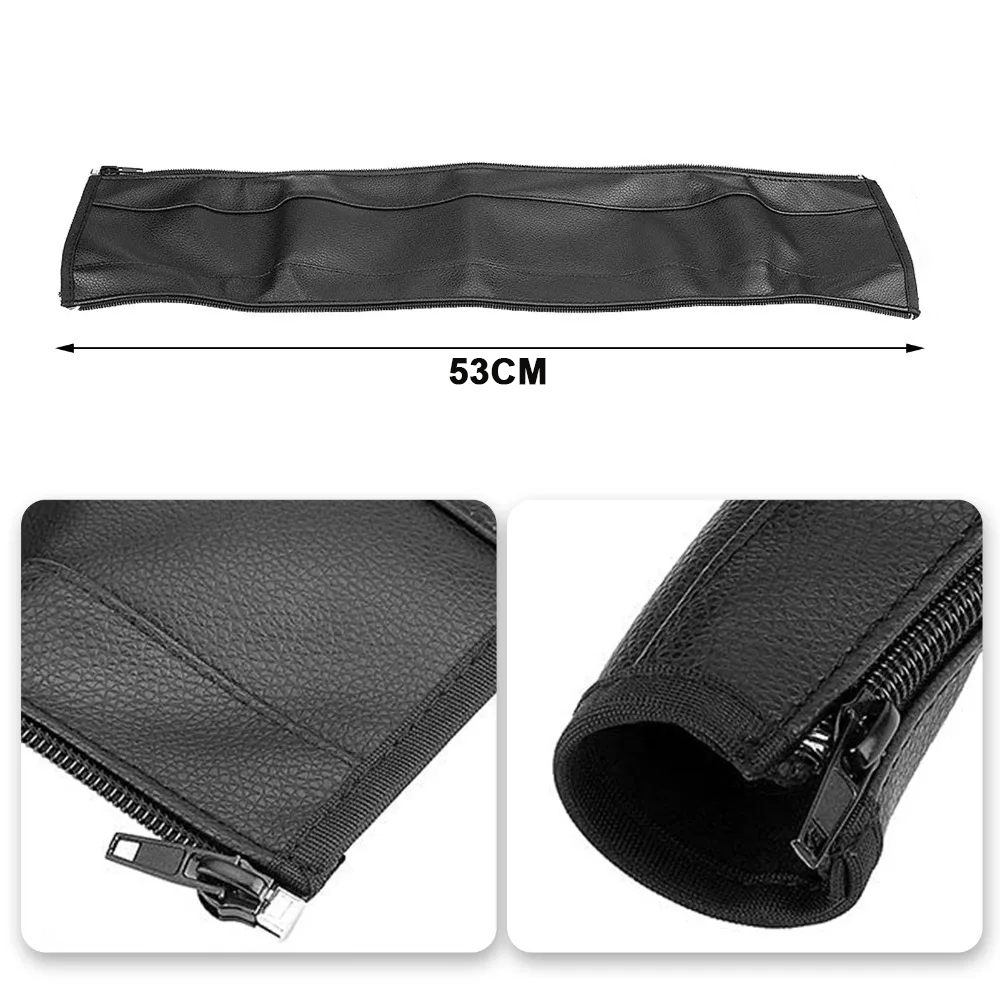 Baby storaller stuurhoezen universele antislip hoes voor kinderwagenstuur zachte pu-leren beschermhoes accessoire
