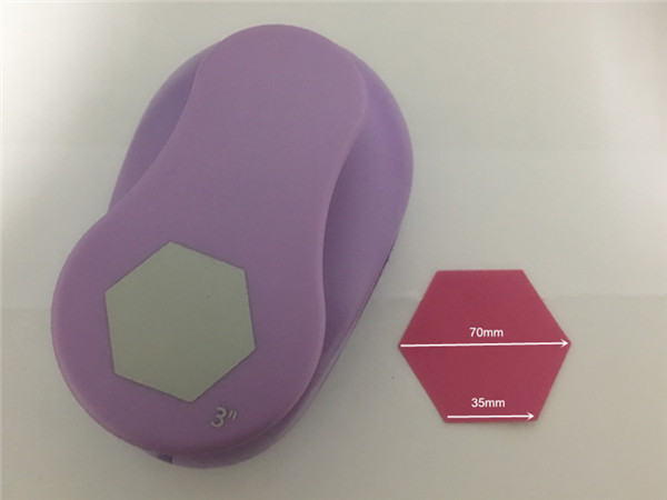 25mm/33mm/50mm70mm Hexagon Shaped craft punch Scrapbooking School DIY Paper Cutter EVA foam Geometry Hole Puncher: 1pc XXXL-35x70mm