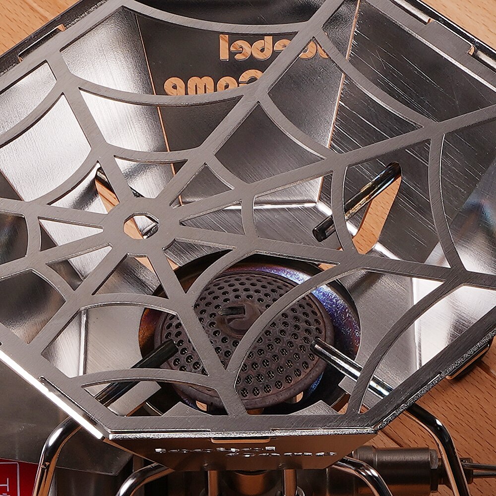 Jeebel Camp Stainless Steel Windshield for Soto 310 Gas Stove Hollow Mesh Outdoor Camping Windproof Windscreen Kettle Pot Holder