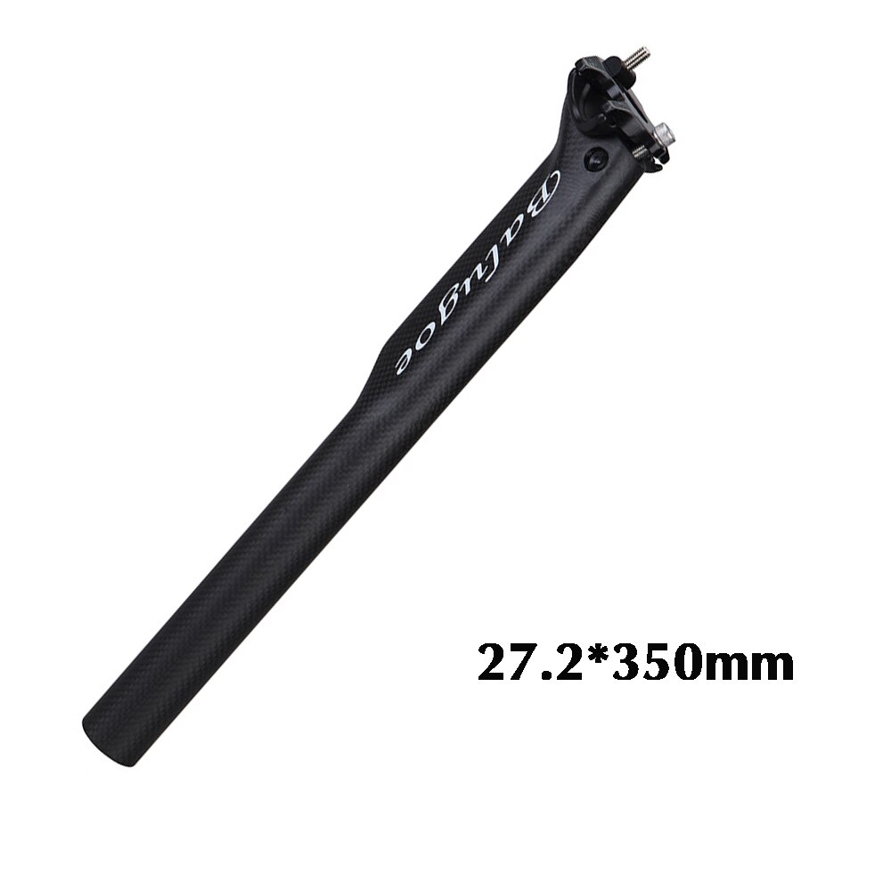 Tige De Selle Carbone Pour VTT Ou Vélo De Course – Diamètres 25.4/27.2/30.8/31.6mm, Noir, 450mm