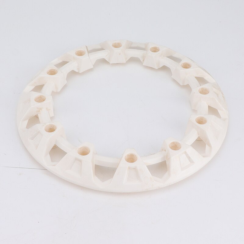 4pcs 6-inch ATV Wheel Trim Hub Protection Decor Rim Cap Universal Vehicle All Terrain wheel Plastic Cover fit to 6 inch wheels: white