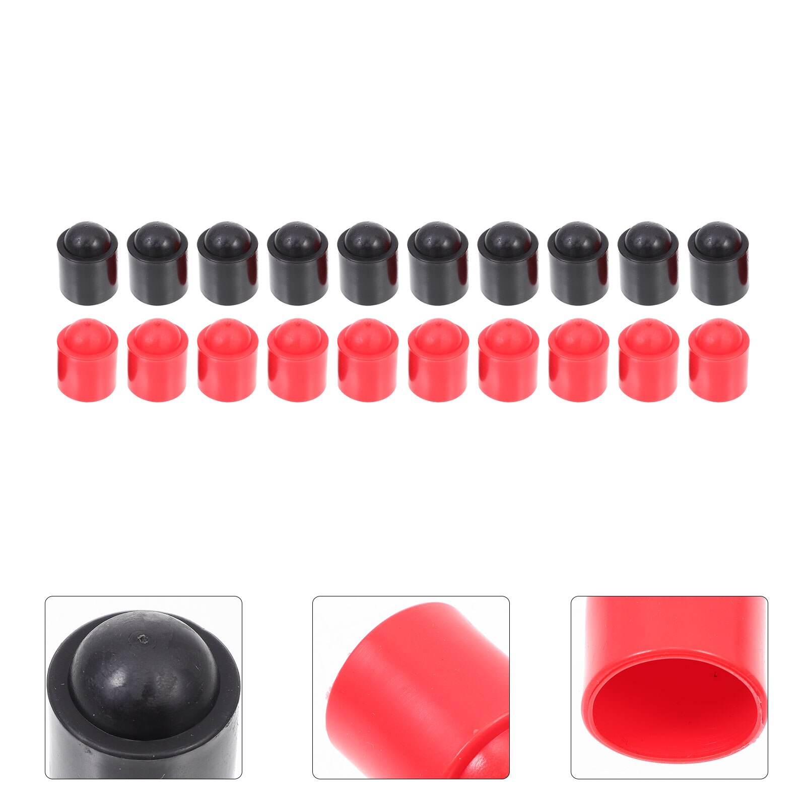 20Pcs Cue End Beschermen Cover Biljartkeus End Protector Biljart Rod End Protector Voor Mall Mannelijke Gym