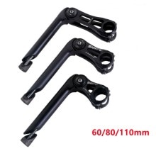 Bicycle Adjustable Angle Stem Quill Stem MTB Road Raise Handlebar 60 80 110mm Front Fork Adapter Bike Part Cycling Accessory