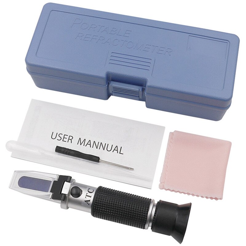 28-62% Brix Refractometer for sugar content fruit juice liquids Handheld Tester accuracy Brix measurement instrument 50%off