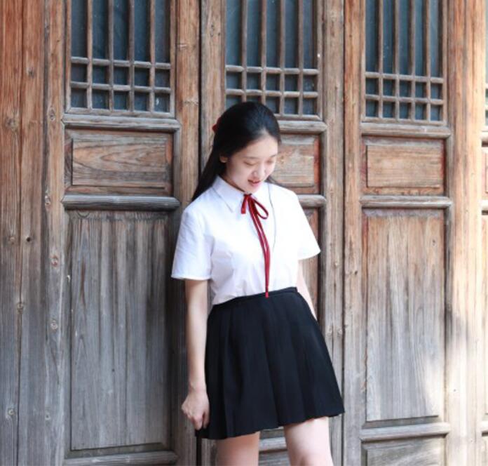 Japanese School Uniform Girl Sailor Dress Short Sleeve Shirt Pleated Skirt Uniformes Korean Preppy Style Costumes For Girls