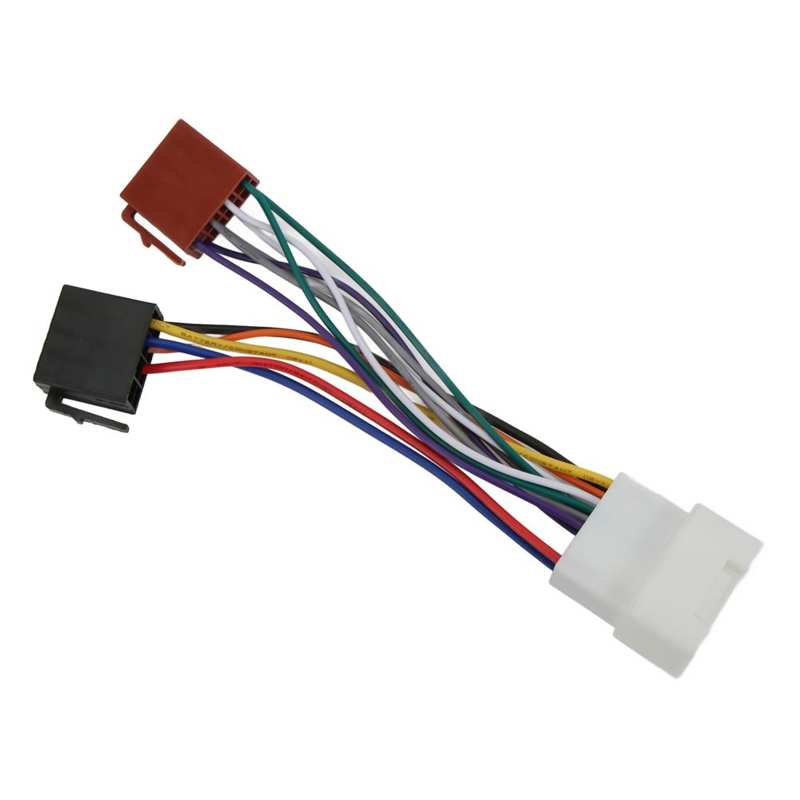 ISO Male Wire Harness Adapter Pre Stripped ISO Radio Wire Harness Simple Install for Refitting Bus