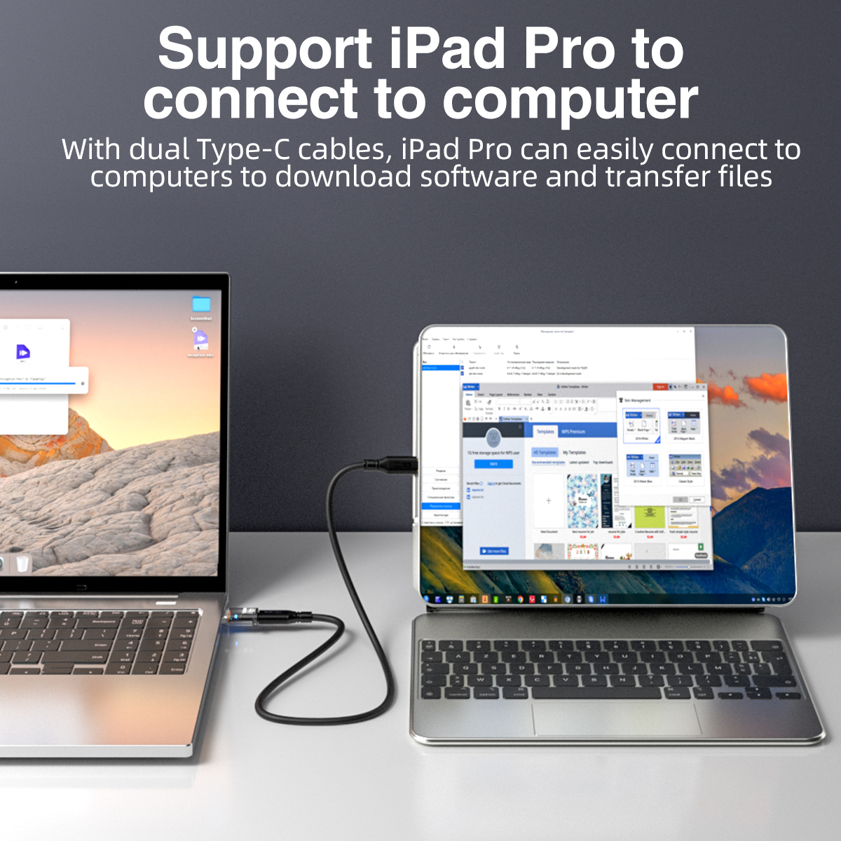 USB 3.1 GEN 2 Male to Type-C Female Adapter, Support Both 10Gbps Charging & Data Transfer, USB A to USB C 3.1 Converter for PC