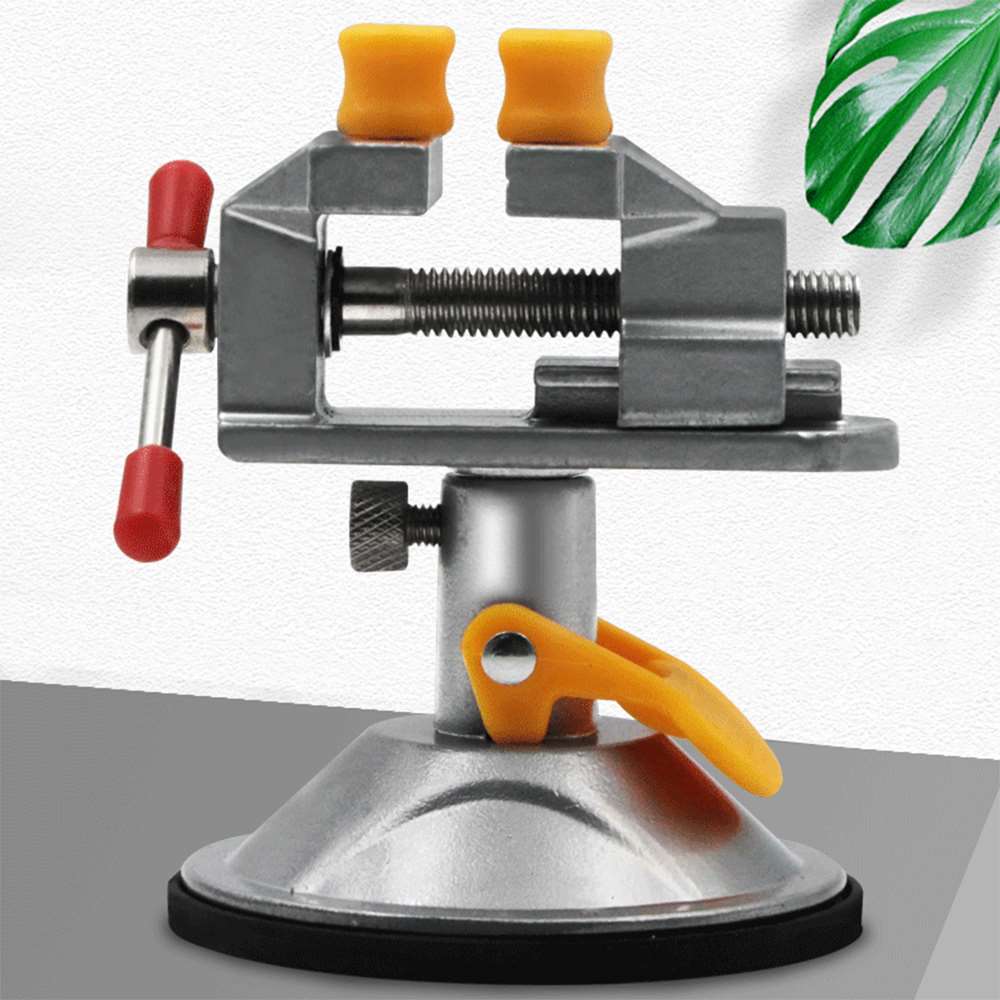 1 Set Mini Bench Table 360 Degree Rotatable Small Vise Vice With Suction Craft Watches Jewelry Repair Hand Tool