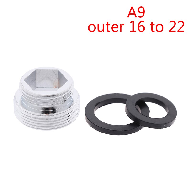 Waterzuiveraar Kraan Beluchter Adapter Aluminiumlegering Snelle Verbinding voor Badkamer Keuken 1PC 4 Maten (24 mm tot 15 mm