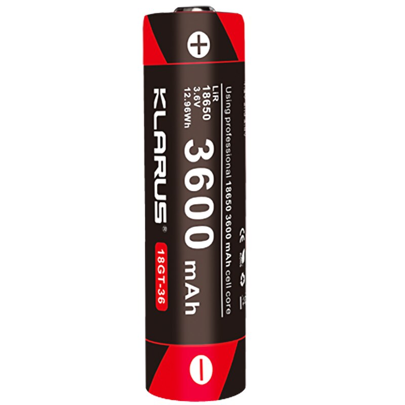 KLARUS Batterie Rechargeable 18650 3.6V 3600mAh 18GT-36 Klarus 
