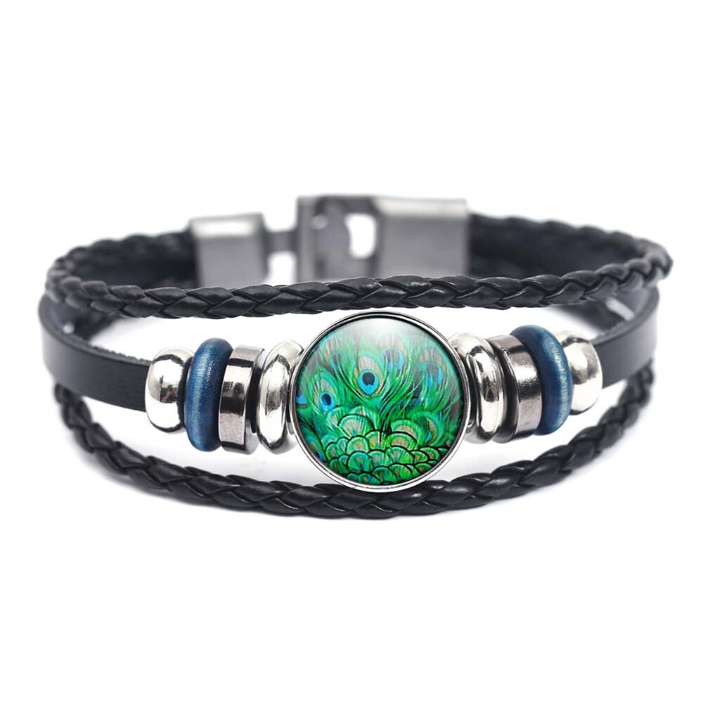 Turkije Blauwe Ogen Lederen Armbanden Hennep Gevlochten Legering Hand Voor Mannen en Vrouwen Armbanden Geluk Sieraden: B0784