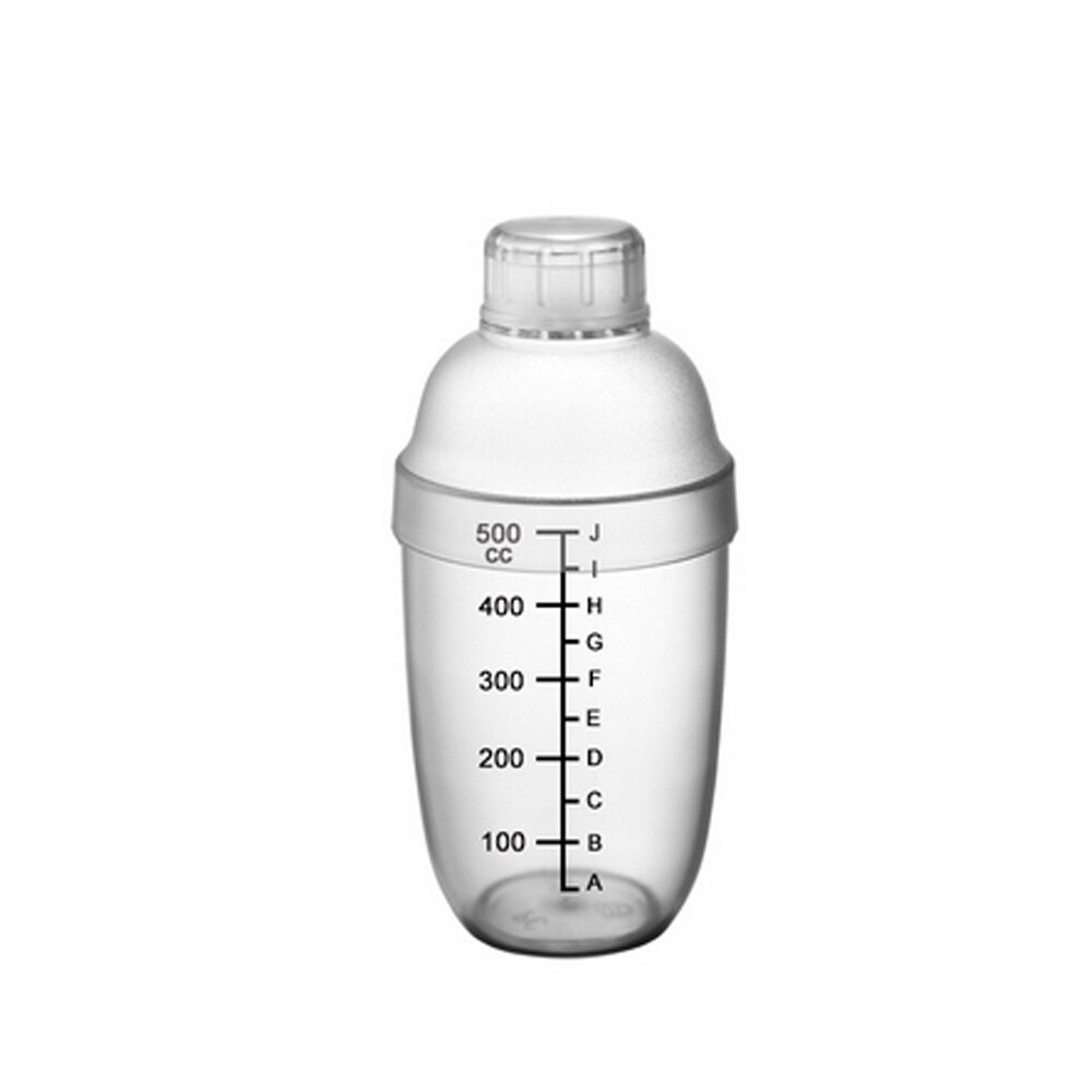 Utomhus plast mjölk te cocktail shaker mixer kopp drink mixer bar bartending verktyg genomskinliga grepp snö kopp