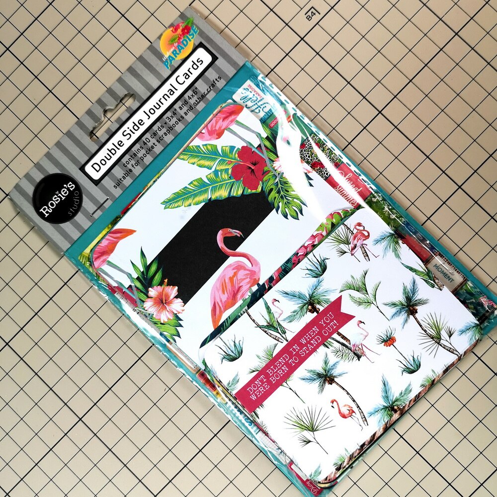 CRZCrafter Cardboard Journaling cards Double sided printing Scrapbooking Project album Journal cards embellishments