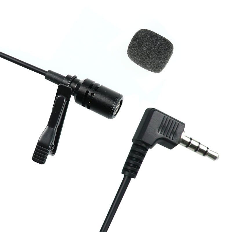 Mini Microphone Condenser Clip-on Lapel Lavalier Mic Wired for Phone Laptop For Phone Portable Mini Stereo HiFi Sound