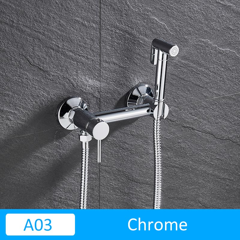 Quyanre Matte Black Bidet Douche Kraan Massief Mes... Grandado