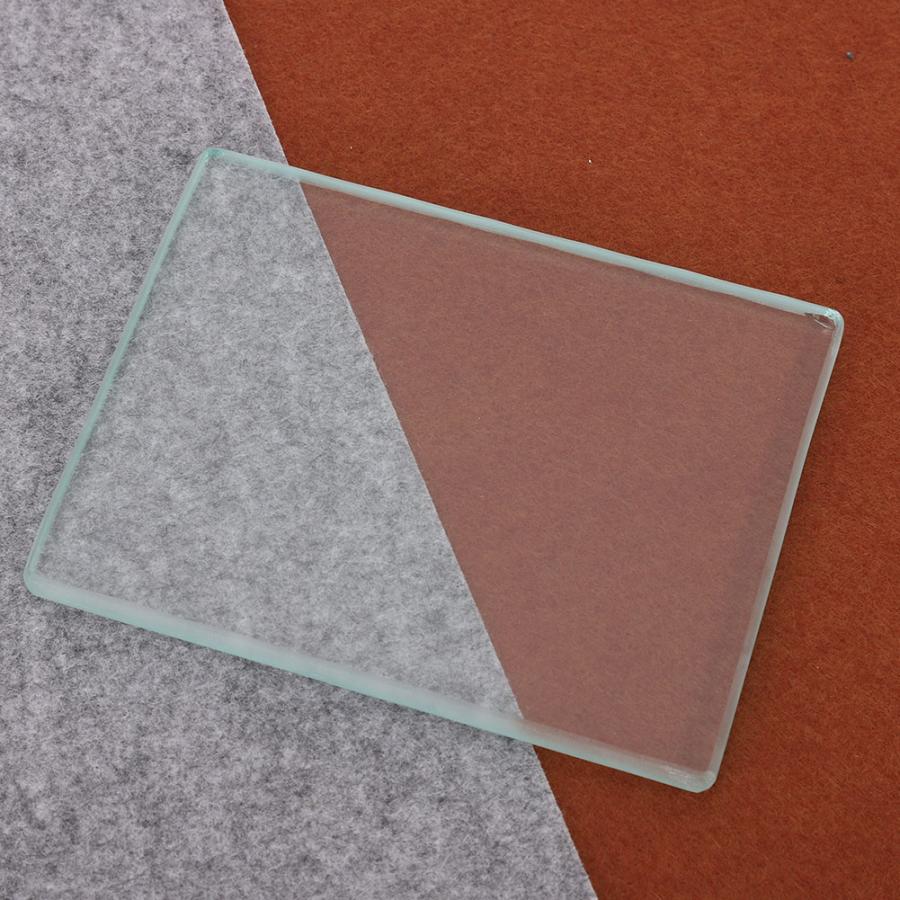 Nahkatyövälinesarjat nahan kiillotus karkaistu lasi kiillotuskone slicker nahka askartelutyökalut 130 x 100 x 8mm vaatteisiin