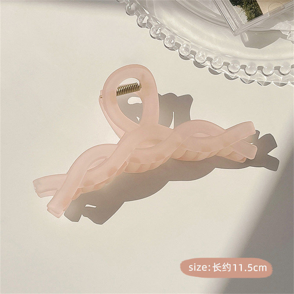 Large Jelly Acrylic Hair Claw Geometric Crab Hair Clips For Women Large Size Hairpin Shark Clips Summer Headwear: Red