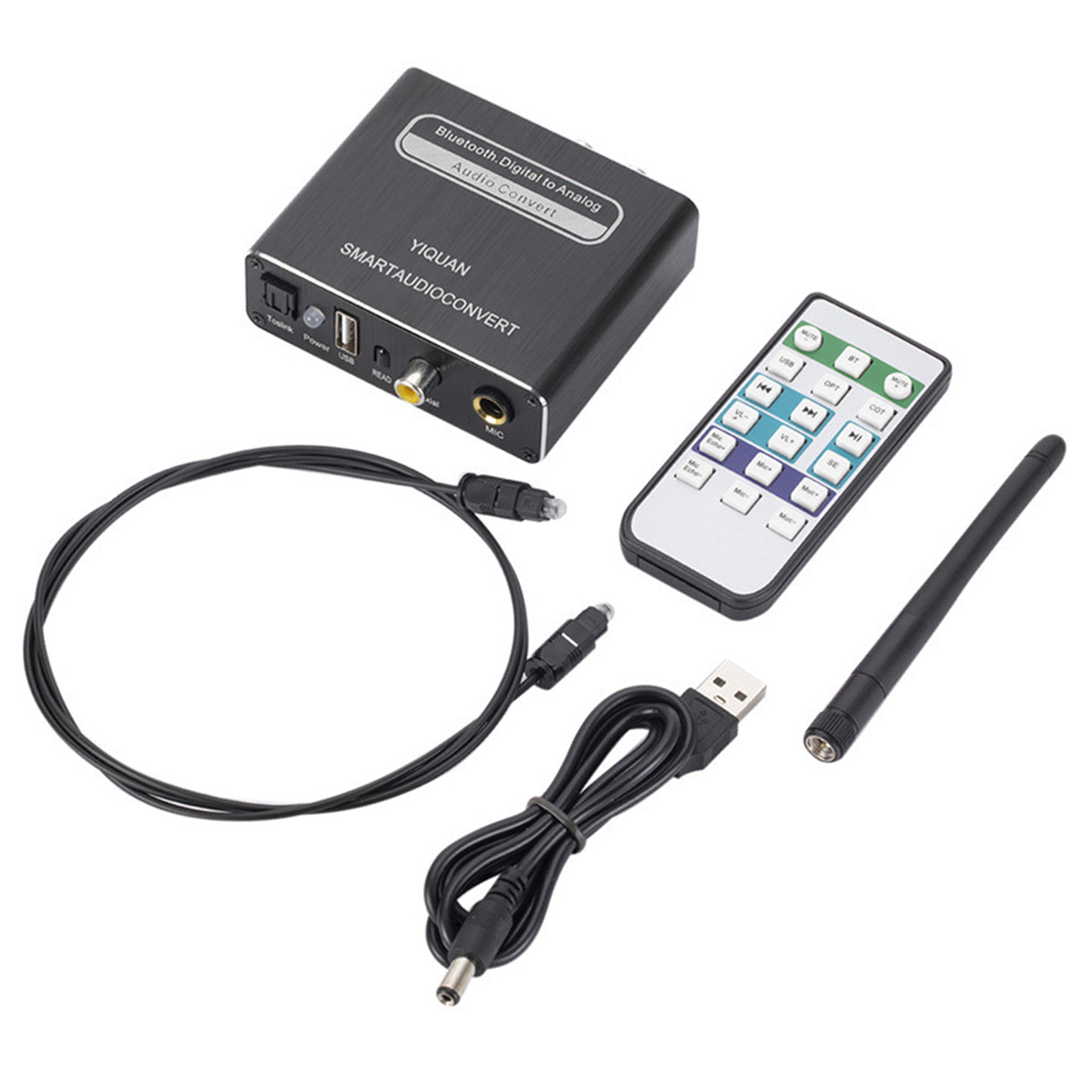 Dekoder dźwięku cyfrowy optyczny Flac Sbc MP3 WAV WMA konwerter DAC robić mobilnej muzyki stacjonarnej zasilany Blutooth5.0