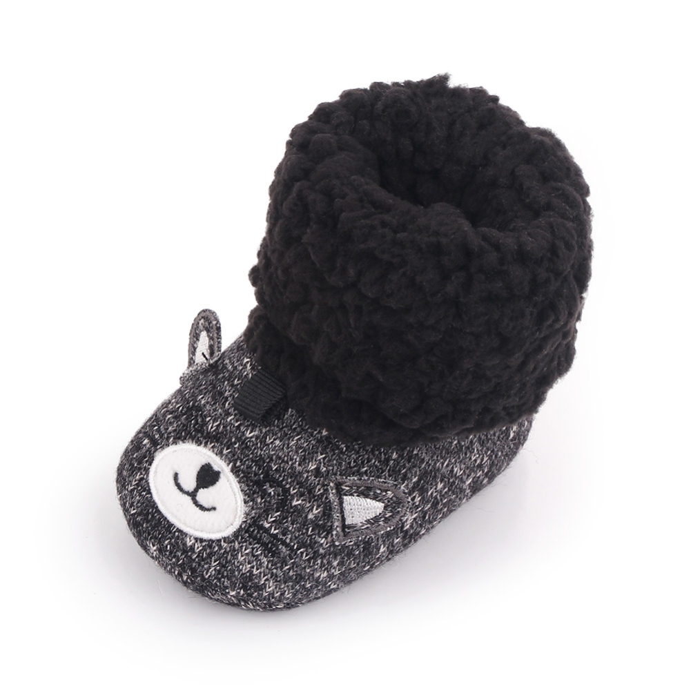 Bobora – bottes de Cowboy avec pompon pour filles, mocassins latéraux antidérapants à fond souple, chaussures pour tout-petits: B / 12-18M