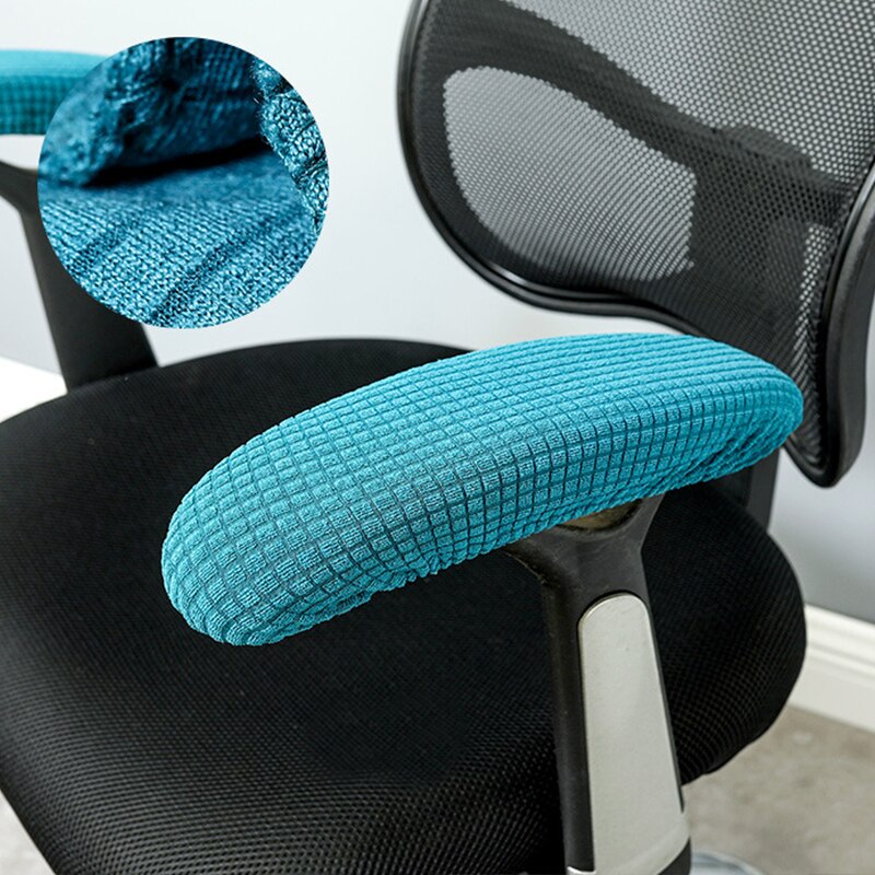 Housse de protection pour accoudoirs de chaise, extensible, anti-poussière, bras coudé, pour ordinateur de bureau