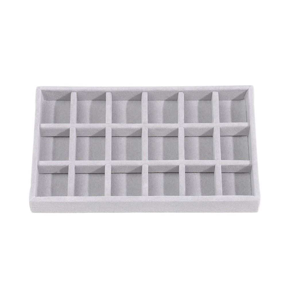 Organizer Doos Stapelbare Fluwelen Sieraden Opbergdoos Fluwelen Ketting Display Lade Ring Armband Ketting Case: YELLOW