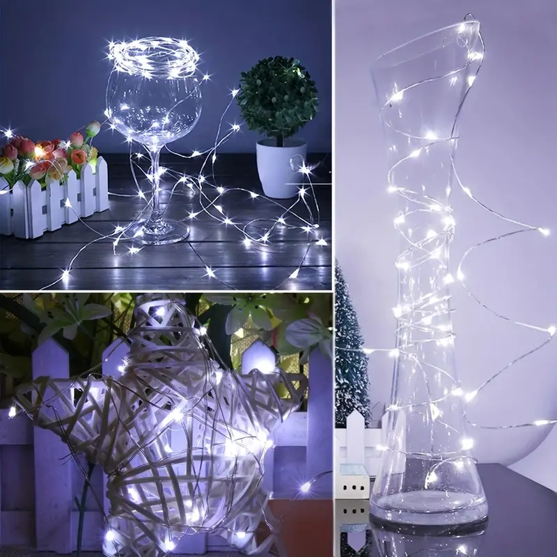 30 Packs Sprookje Lamp Batterij Werkende String Light 20 Led Mini String Licht Waterdicht Voor Bruiloftsfeest Diy Slaapkamer Decor