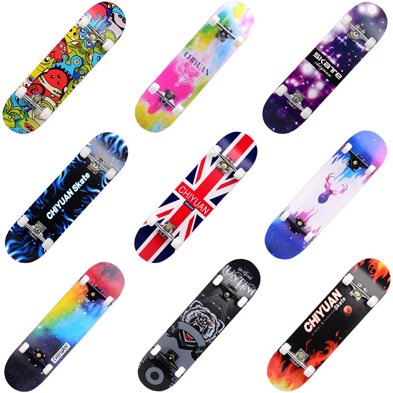 Skate Scooter Beginners Adult Children Boys Girls Teenagers Skateboard Adult Double Warped Scooter