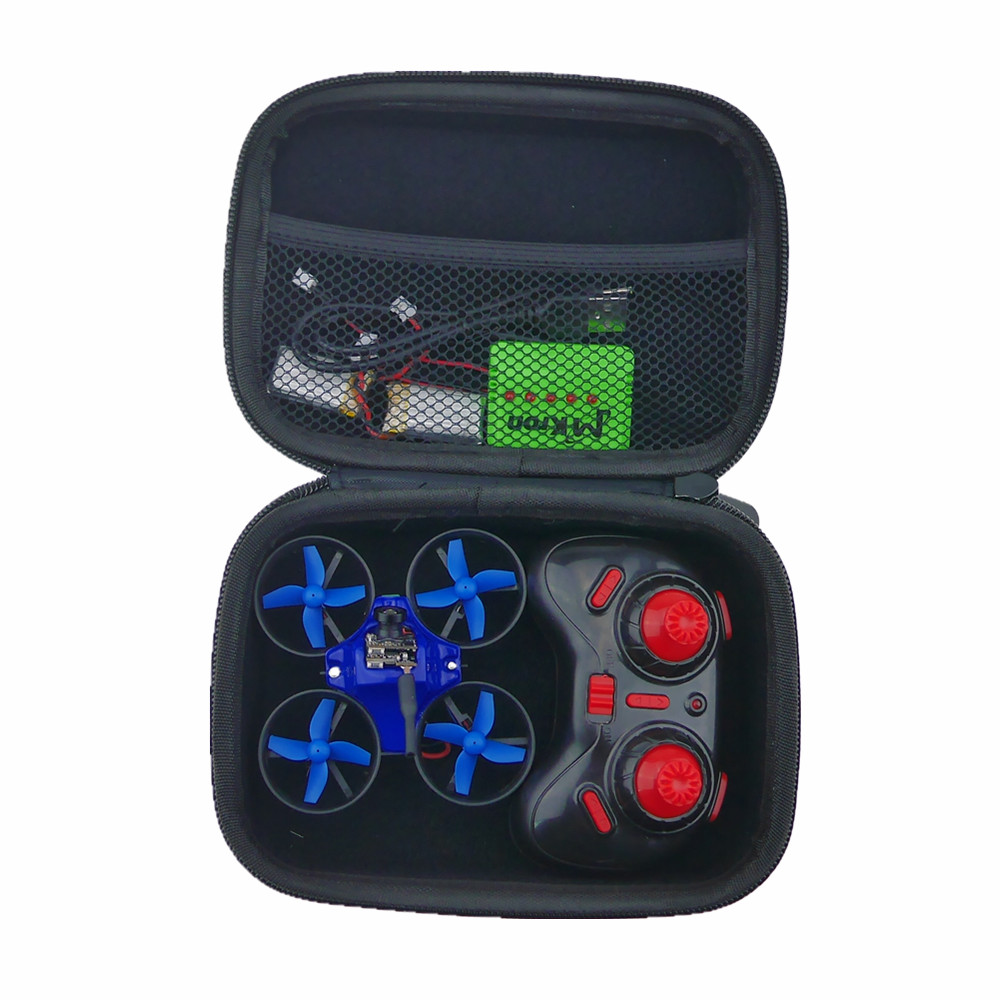 Blade Inductrix Case Quad Doos met Schuim Liner Twin Ritsen voor FPV Micro Quadcopter RC H36 Eachine E010 waterdicht batterij case