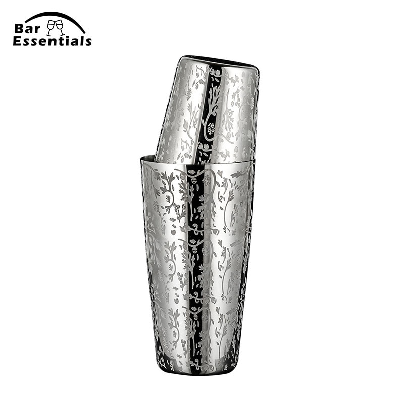 500ml/800ml gravyr shaker 304 rostfritt stål cocktail shaker bar shaker boston shaker bar verktyg