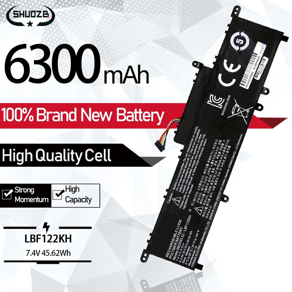 LBF122KH Laptop Battery For LG Xnote P210 P220 P330 Series Tablet Notebook P210-G.AE21G P210-GE25K P210-GE2PK 6300mAh 46.62Wh